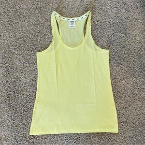 Victoria’s Secret PINK Light Yellow Sleepwear Tank Top Size Medium